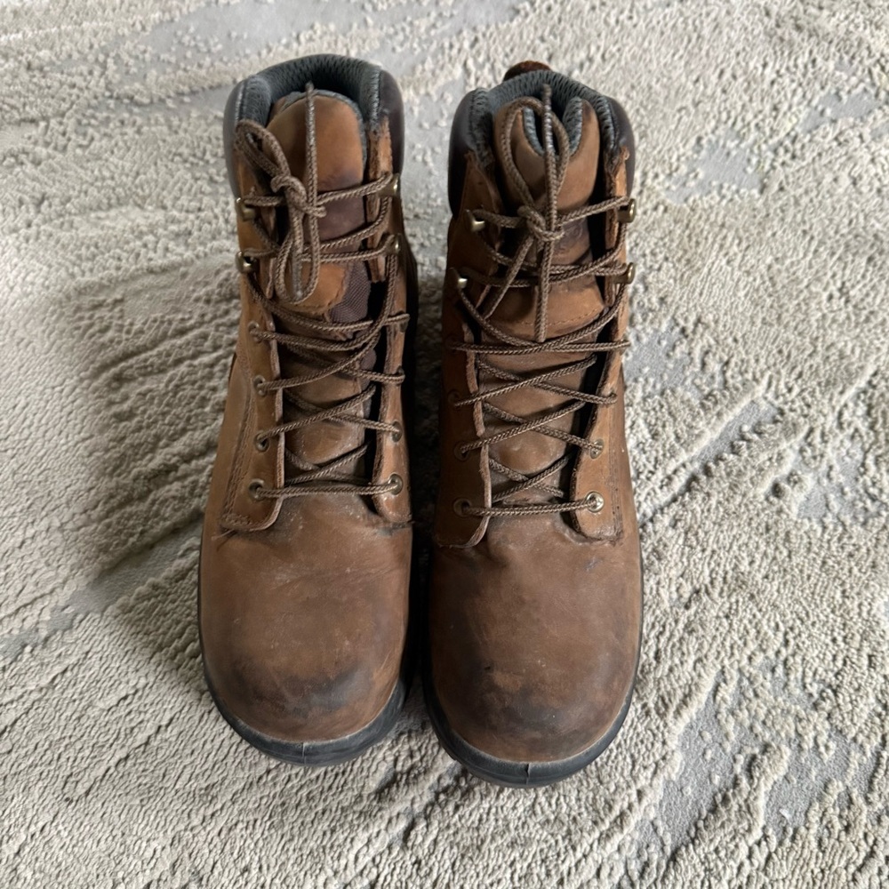 Red Wing work boots King Toe Waterproof leather brown Safety Toe boots  9 - Picture 6 of 12